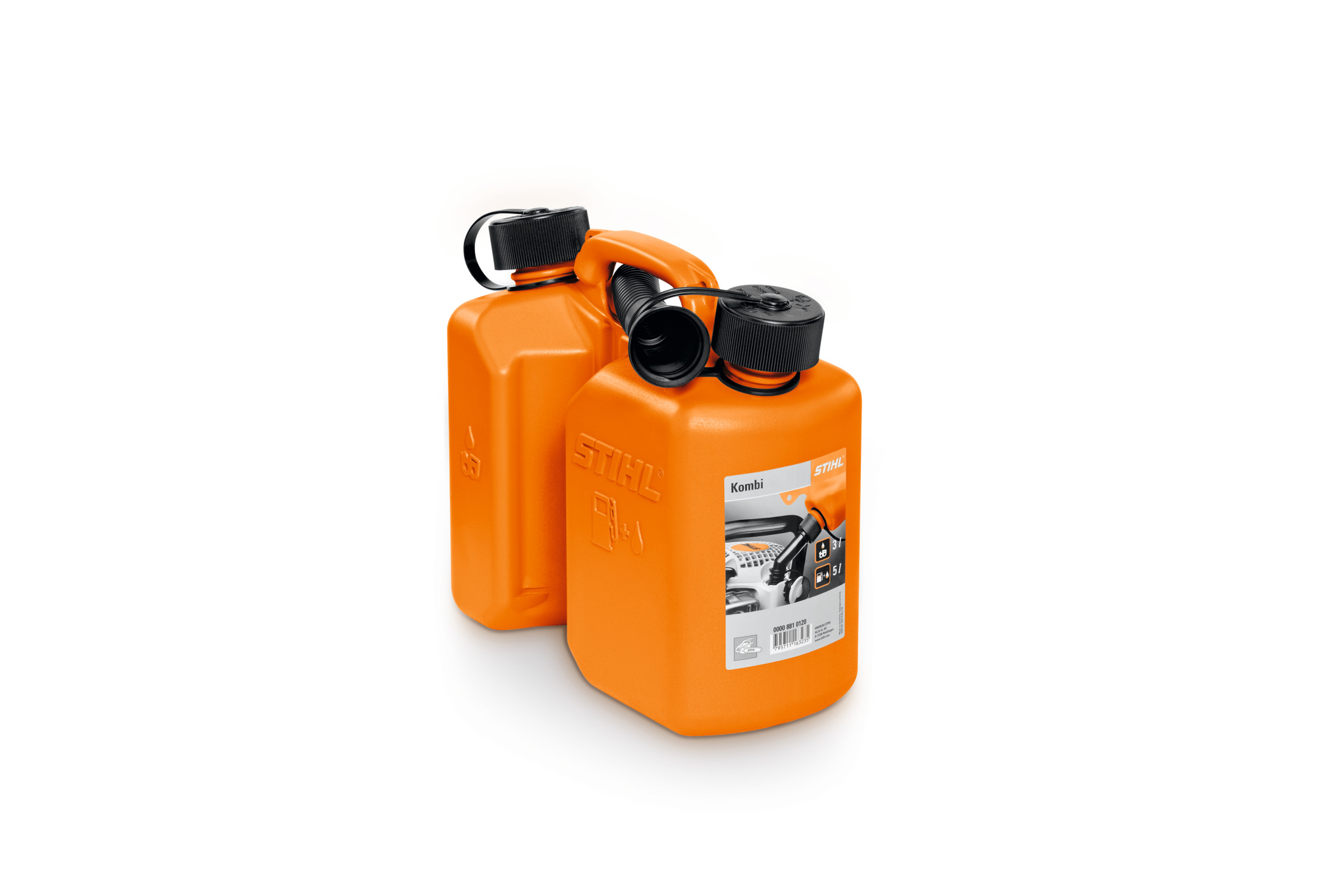 コンビネーション燃料携行缶(オレンジ） 3L/1.5L