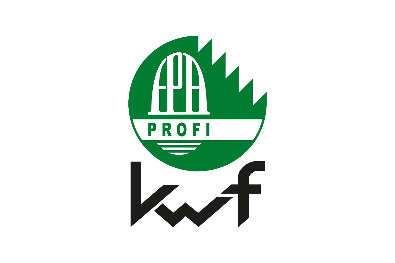 KWF Profiの丸い緑色のロゴ